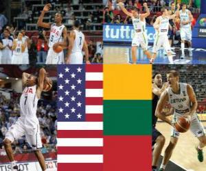 yapboz ABD - Litvanya, yarı finale, 2010 Dünya Basketbol Türkiye